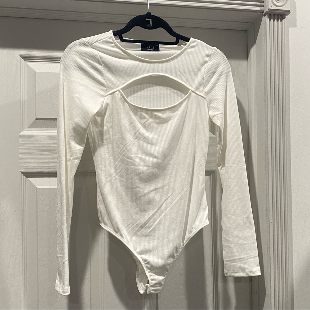 VICI Willow Ribbed Cutout Bodysuit